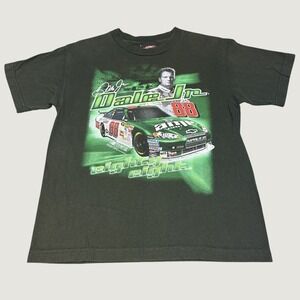 NASCAR Dale Earnhardt Jr T-Shirt Kids Large Racing 88 Amp Energy Forest Green